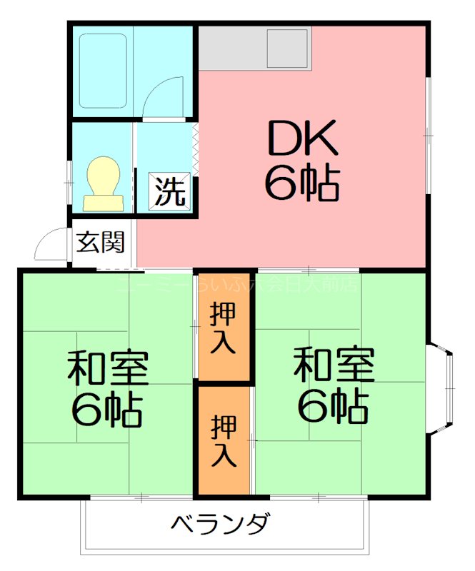 ヨーハイツ 202号室 間取り