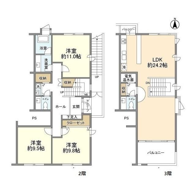 エクレール大磯Ａ棟 201号室 間取り