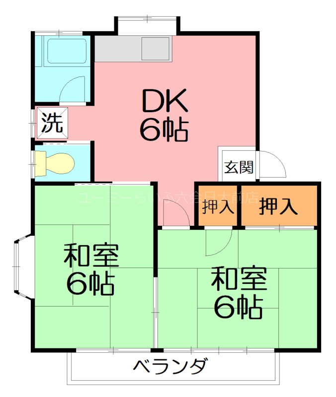 ヨーハイツ 201号室 間取り
