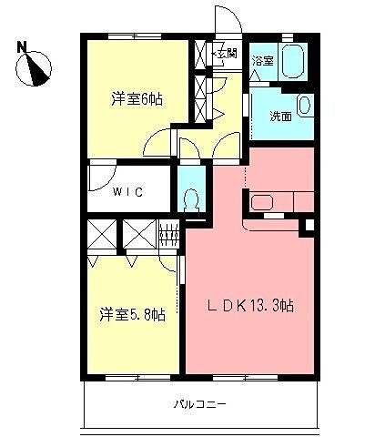 グランバリエ 303号室 間取り