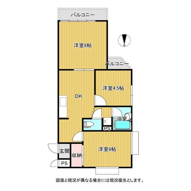 ヒヨシハイツ 405号室 間取り