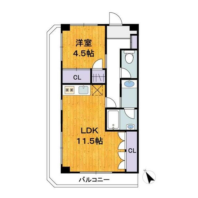 Ｋ－Ｍａｈａｌｏ 303号室 間取り