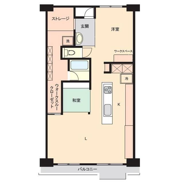 ルミエール厚木 211号室 間取り