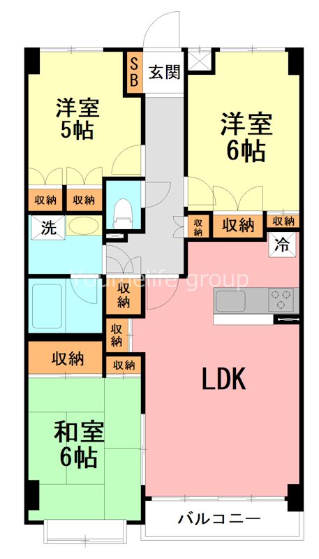 厚木・コアラマンション 206号室 間取り