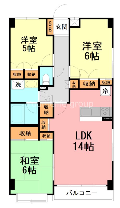 厚木・コアラマンション 208号室 間取り