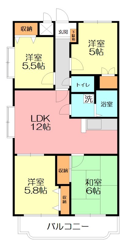 アゼリアコート 101号室 間取り