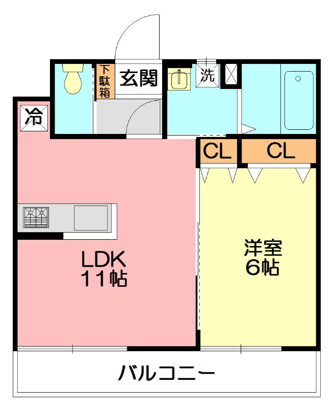 モントレー大船 304号室 間取り