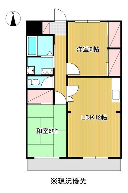 シャンポール海老名&rdquo;８８ 207号室 間取り