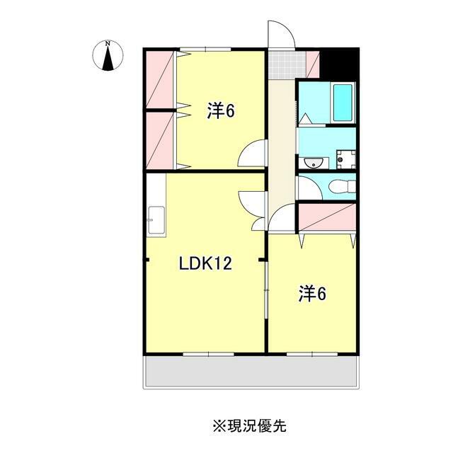シャンポール海老名&rdquo;８８ 206号室 間取り