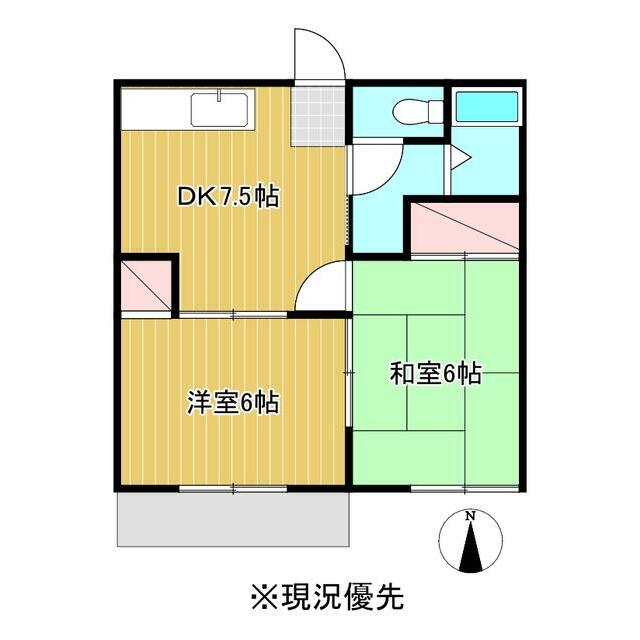 ハイツニューエル 202号室 間取り