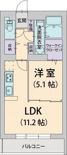 ヴィオレット湘南 201号室 間取り