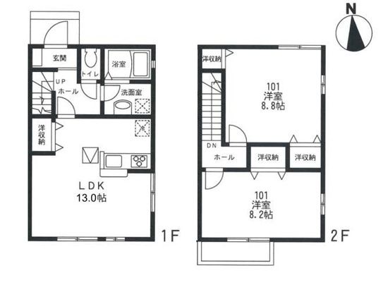 ソレイユ湘南Ｂ 101号室 間取り