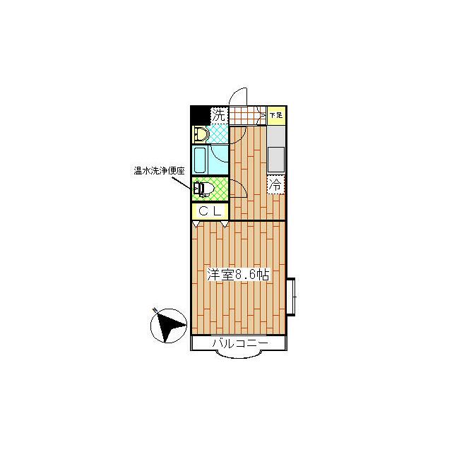 セレーノⅠ 201号室 間取り