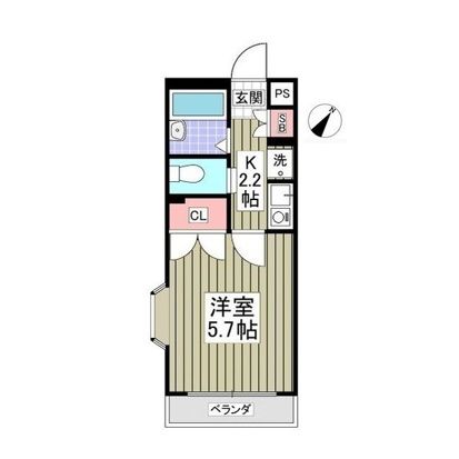 ジュネパレス藤沢第一 106号室 間取り