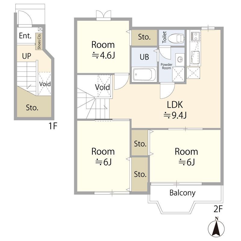 HKレジデンス 1 202号室 間取り