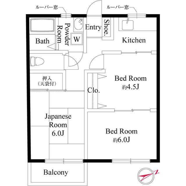 ジュネスナカタ　２号 0202号室 間取り