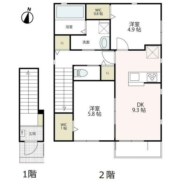 カーサ・Ｋ 201号室 間取り