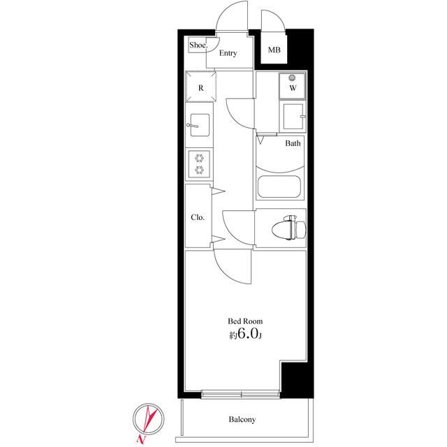 レガーロ平塚 106号室 間取り