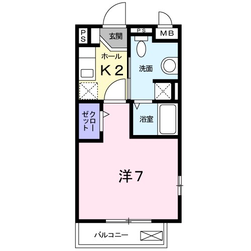 ミニョン 201号室 間取り