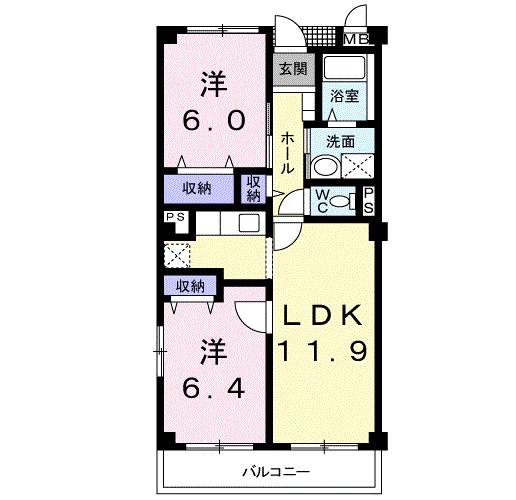 ア・ラ・モード２００２ 204号室 間取り