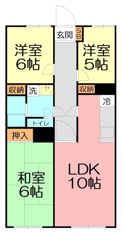サニーハウス大磯 101号室 間取り