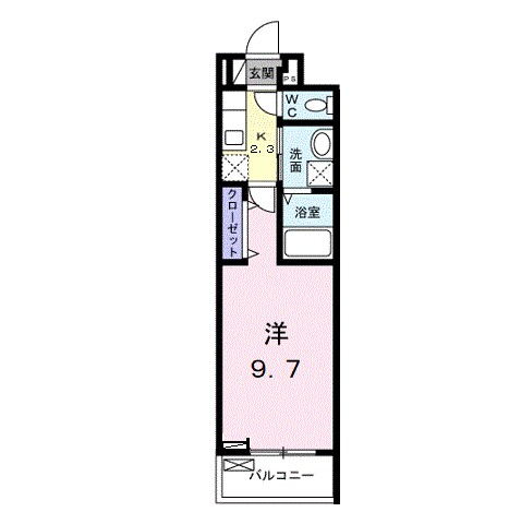 カメリア・OR 202号室 間取り