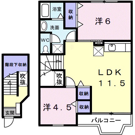 フォレストツルマキ 202号室 間取り