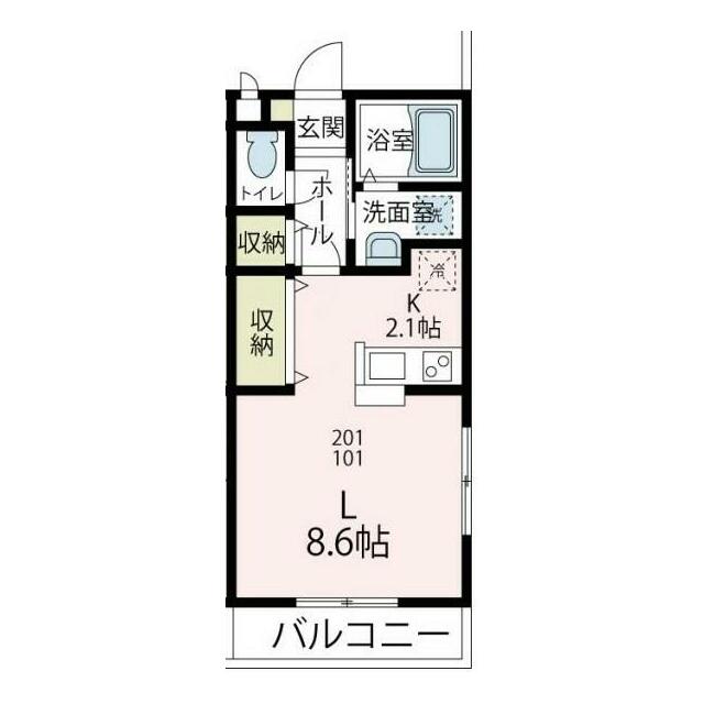 柏尾レジデンス第２ 201号室 間取り