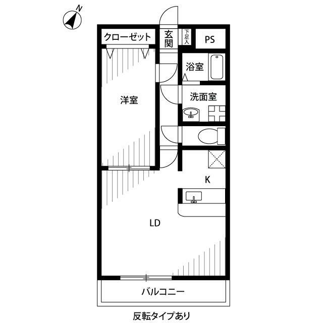アムールハルⅡ 203号室 間取り