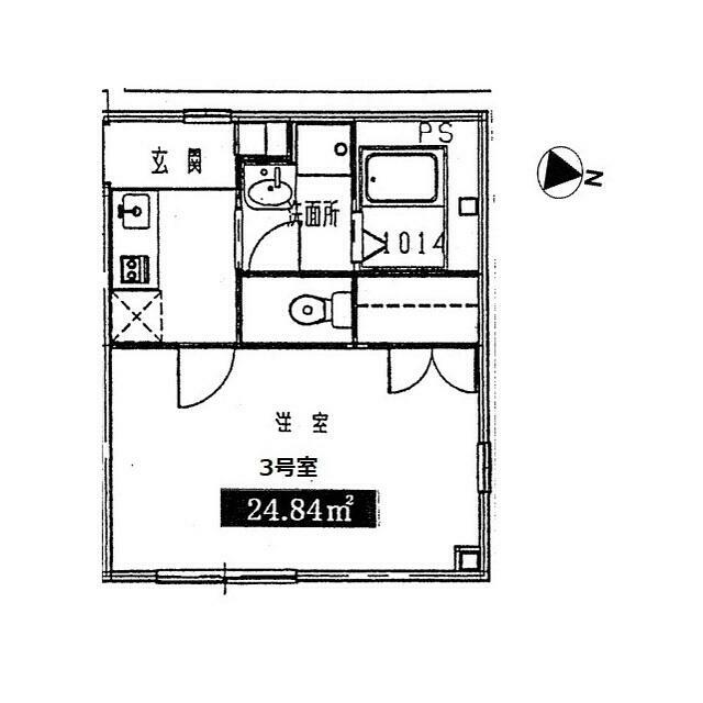 アンプルール　フェール　和勇 203号室 間取り