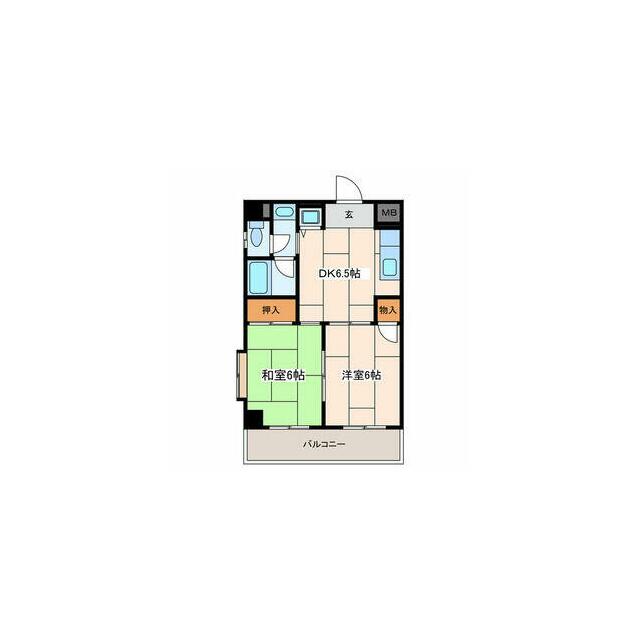 パルホンダハイツ 205号室 間取り