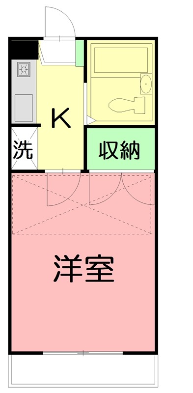 サーフアンドサンド 0103号室 間取り