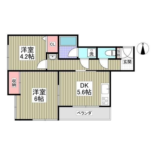鎌倉ピュアハイム 201号室 間取り