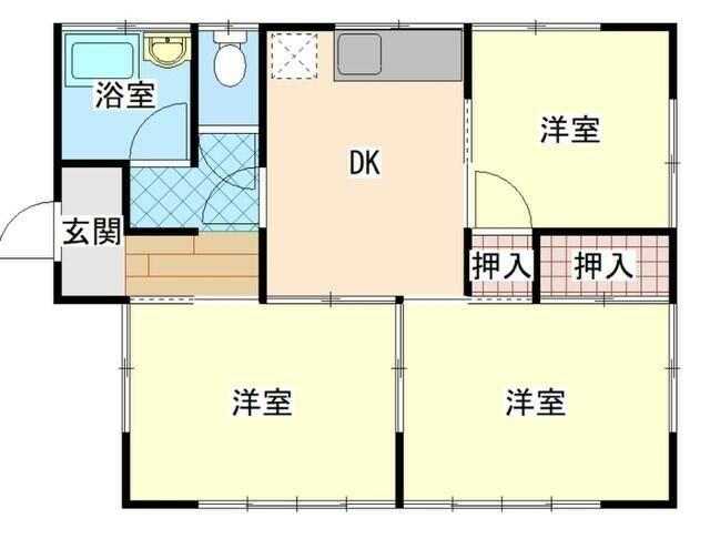 寺田縄貸家   間取り