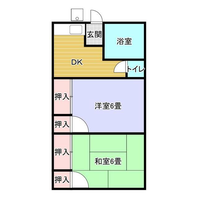 守屋アパート  108号室 間取り