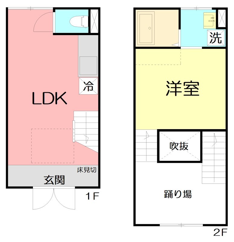 TSUBANA　E棟 106号室 間取り