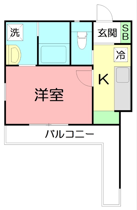 Ｂｒｉｇｈｔ　Ｓｔａｇｅ　Ｔｓｕｊｉｄｏ 307号室 間取り