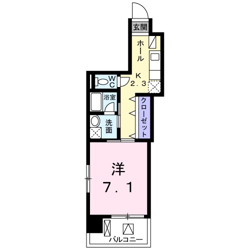 ｂｒｏｔｅ湘南 307号室 間取り