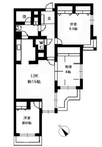 クリオ鎌倉笛田 間取り