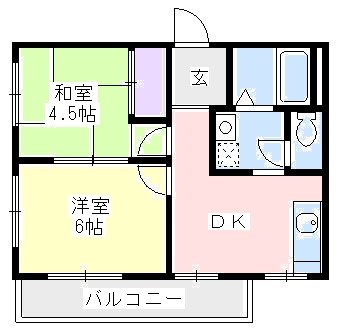 シャトー巽 305号室 間取り