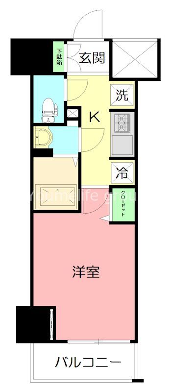 N-stage　平塚 603号室 間取り