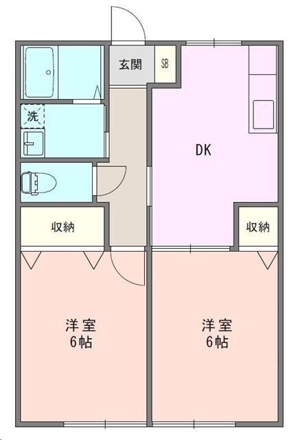 グリーンフラットⅡ 102号室 間取り