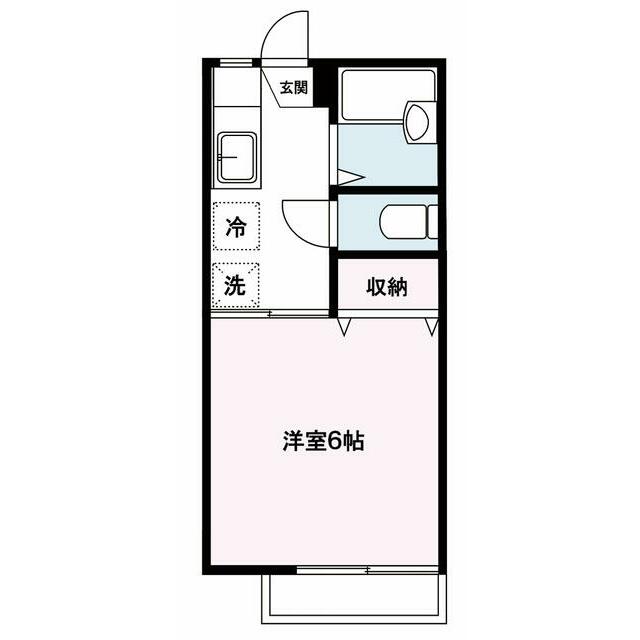 フラッツ愛甲 203号室 間取り