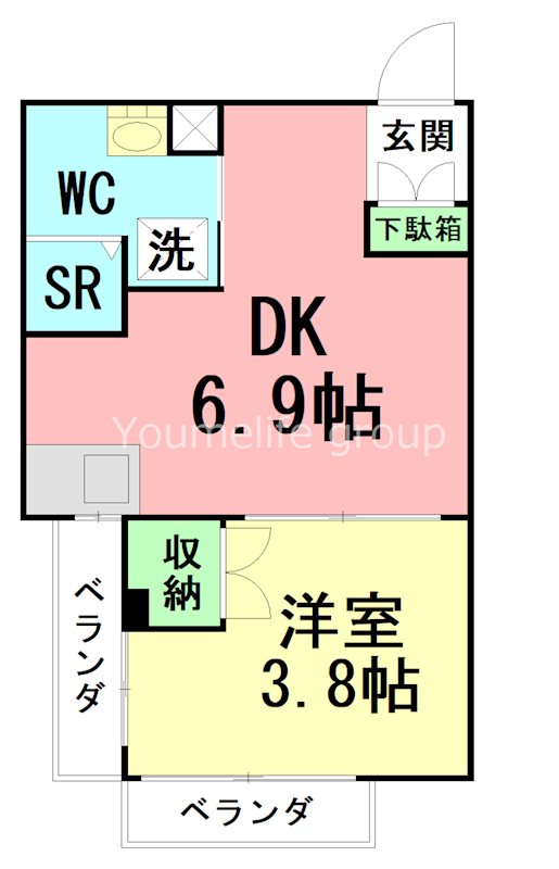 ヴィラ　オペラ 202号室 間取り