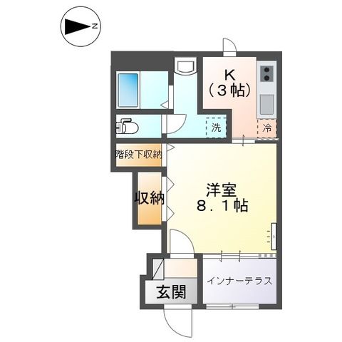リヴィエール林 102号室 間取り