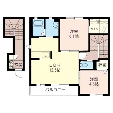 ルミエール湘南台 201号室 間取り