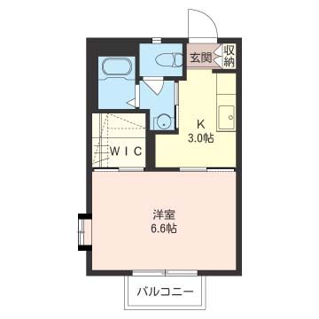 セントラルパインⅢ　Ｂ 203号室 間取り