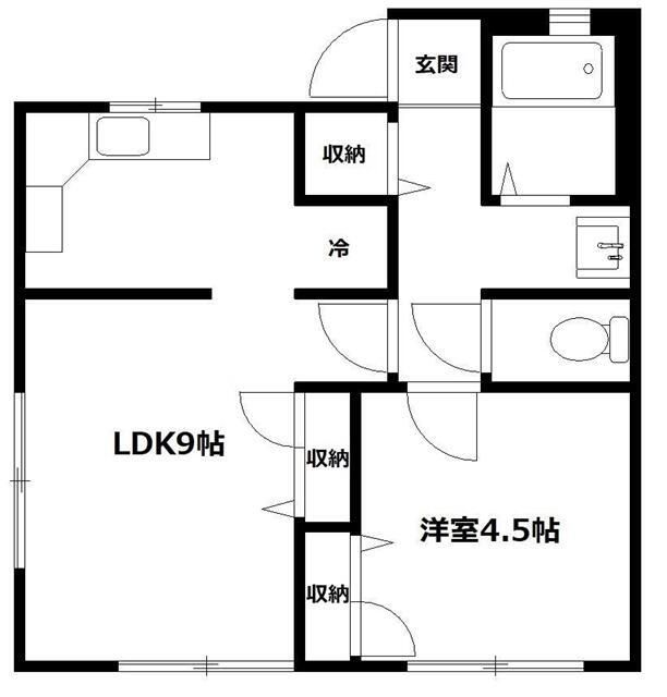 サンライズ和泉 101号室 間取り