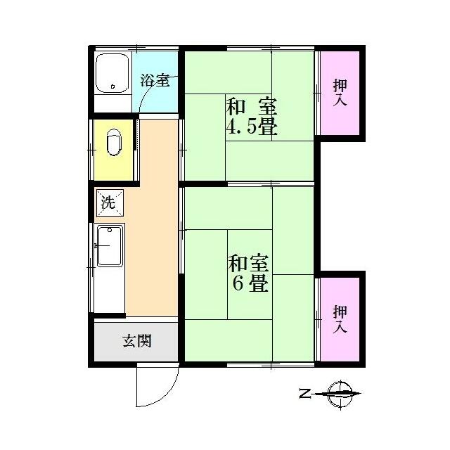 101号室 間取り