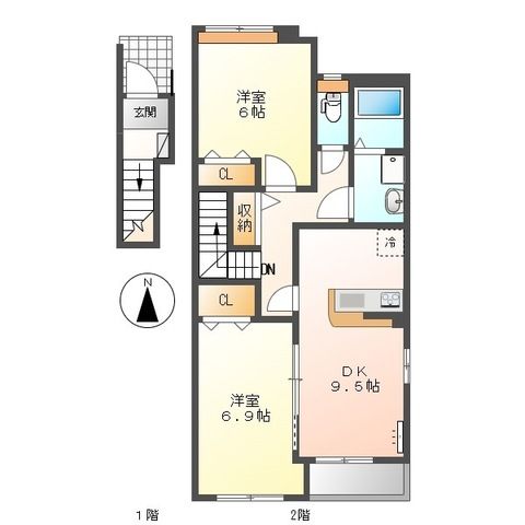 エレガンスＯＩＳＯ 間取り